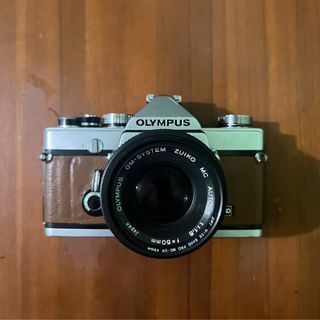 Olympus OM-1 MD 35mm film camera with 50mm f1.8 zuiko