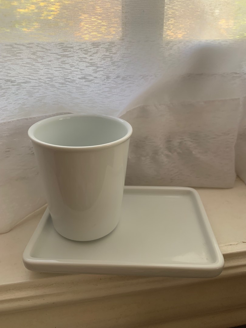 Original Muji Bathroom Cup and Tray, Furniture & Home Living, Home ...
