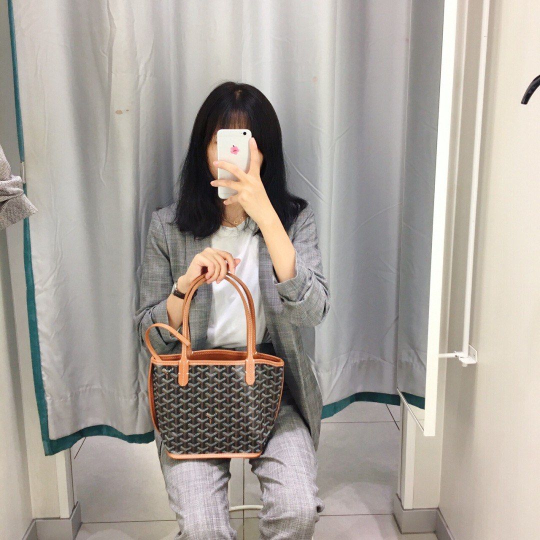 anjou outfit goyard mini tote