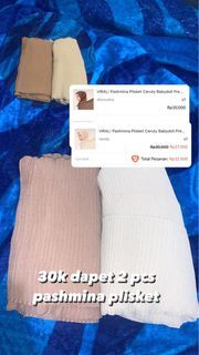 Pashmina plisket