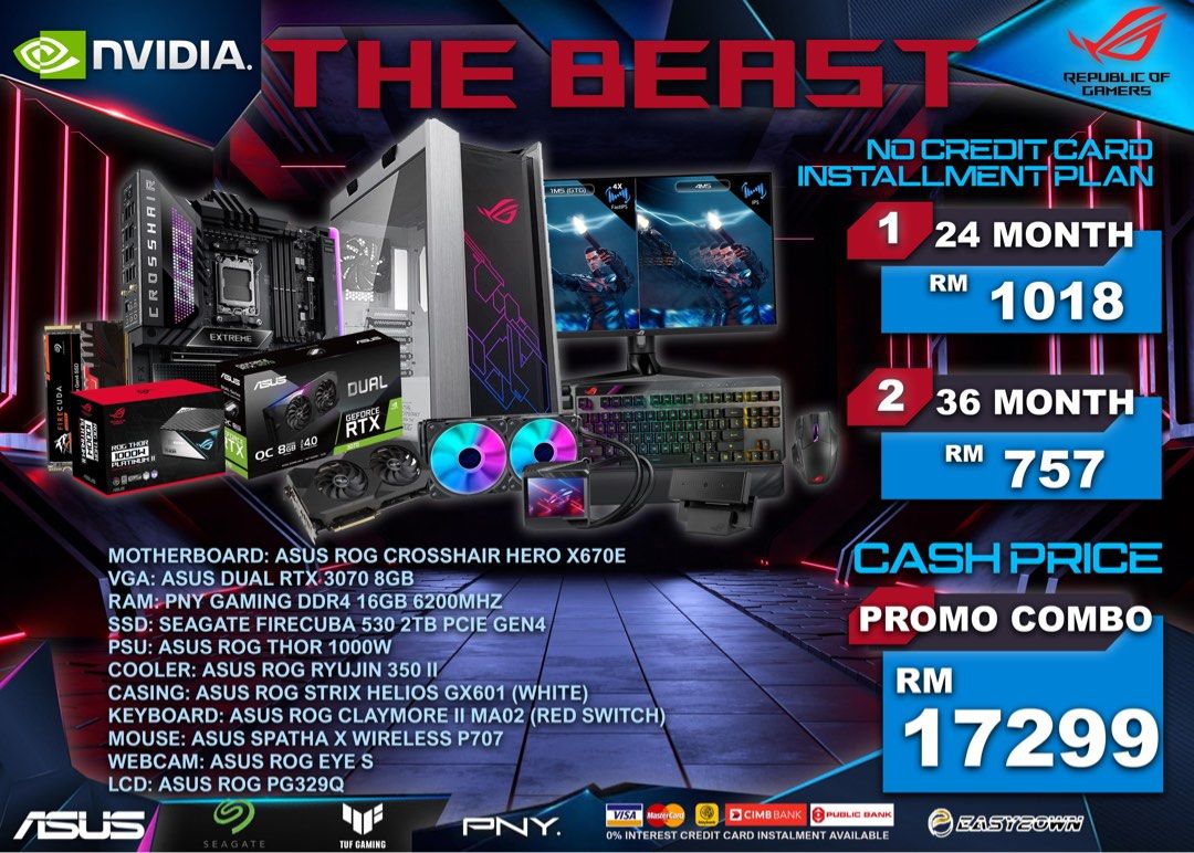 PC SET ANSURAN AND CASH PROMO, Computers & Tech, Desktops on Carousell