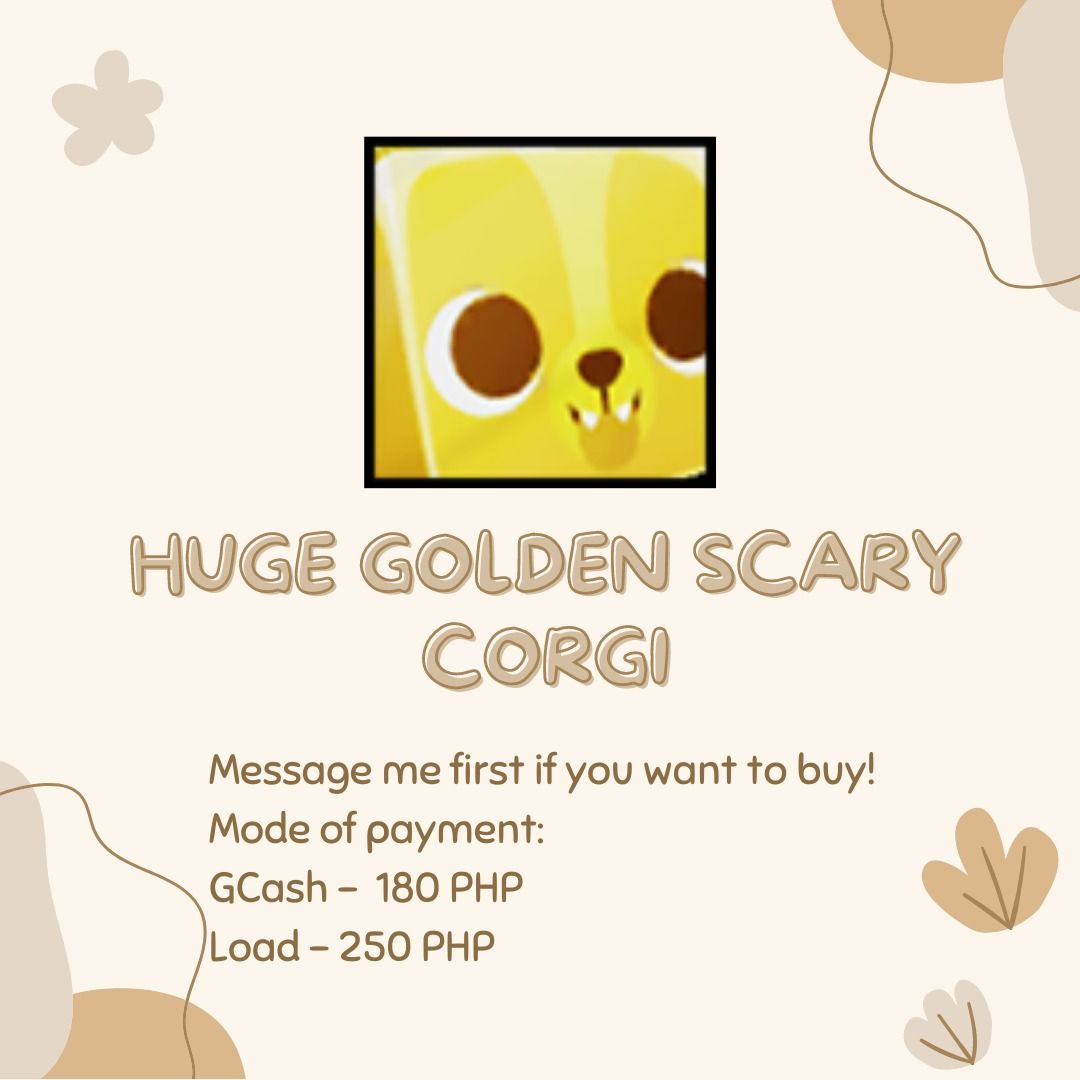 PET SIMULATOR X HUGE GOLDEN SCARY Video Gaming, Video Games