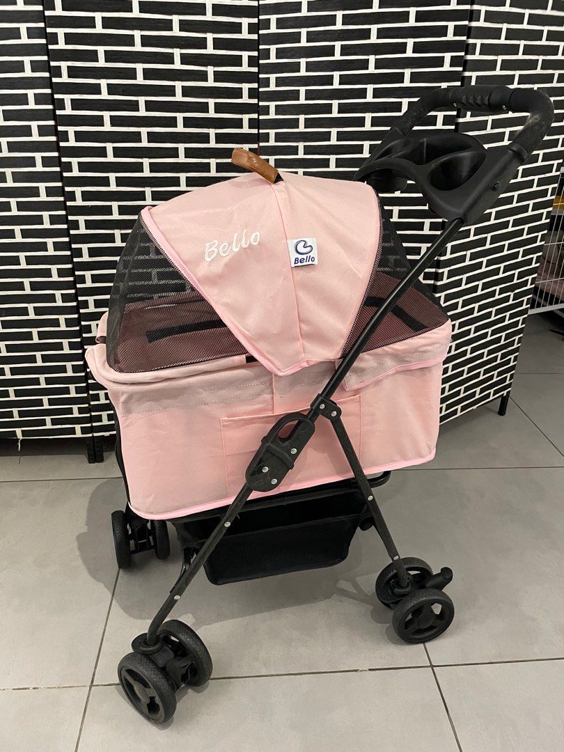 Pink Pet Stroller Pet Supplies Homes Other Pet Accessories on