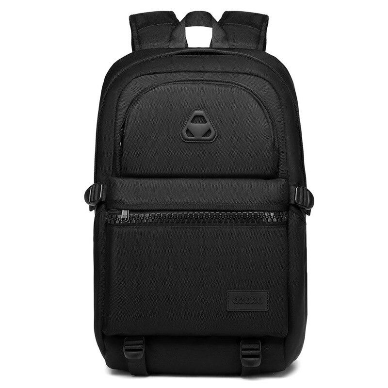 PO Fashion College Student School Backpack Men 15.6 inch Laptop