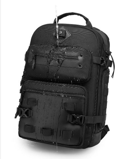 PO Man Backpack Multifunction 15inch Laptop Men Backpacks Large