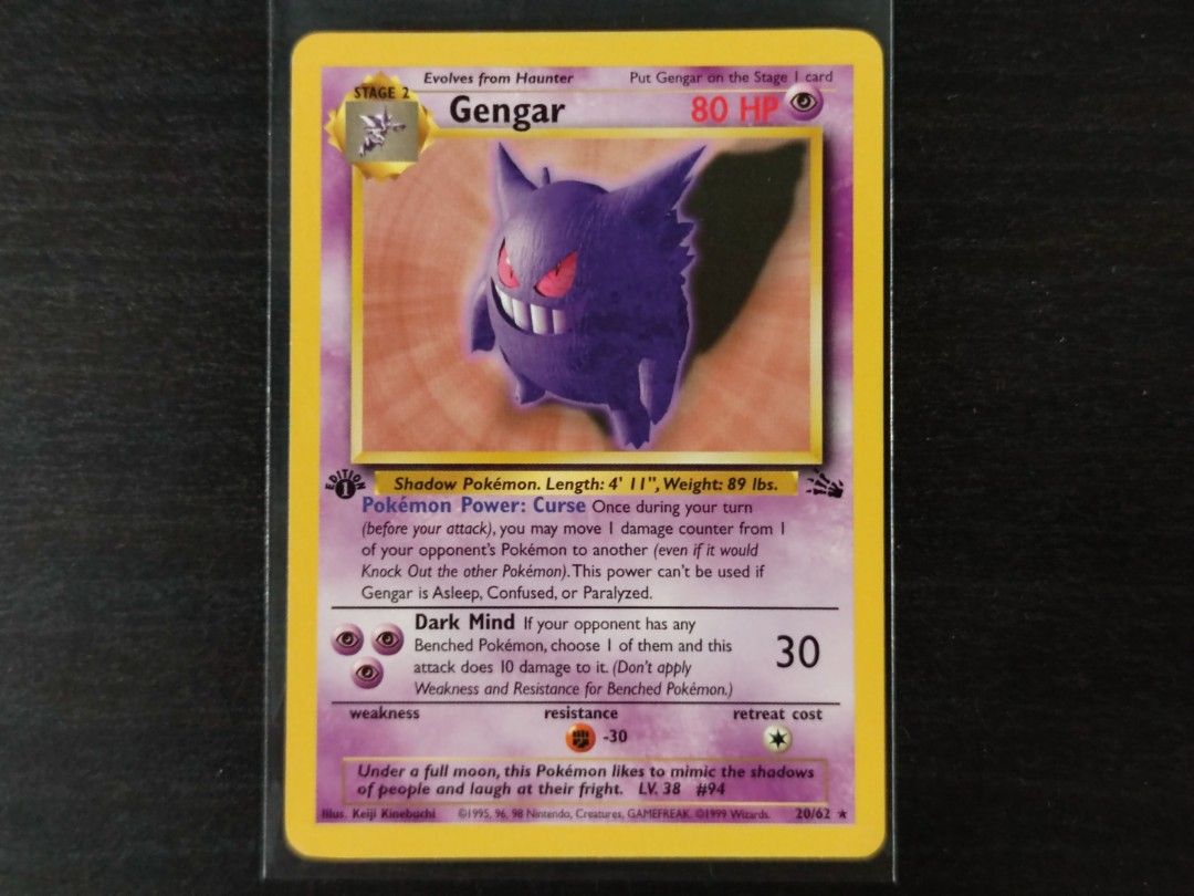 gengar pokemon card first edition Gengar Reprint Bundle Lot of 10