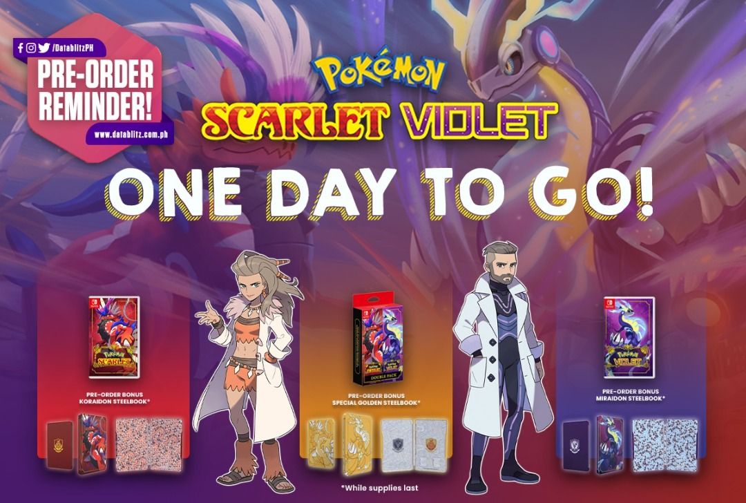 Pokemon Scarlet/Violet Dual Pack Pre-Order Voucher, Video Gaming, Video ...