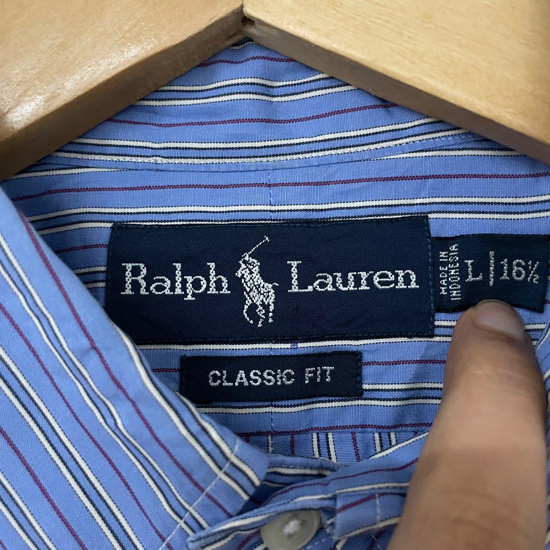 Polo Ralph Lauren Stripe Shirt Mens Fashion Tops And Sets Formal Shirts On Carousell 