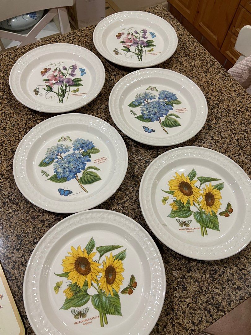Portmeirion Dinner Plates x6, Furniture & Home Living, Kitchenware