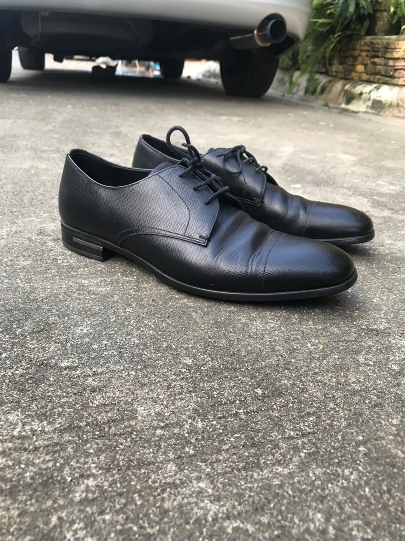 Prada Derby Formal Black Shoes 