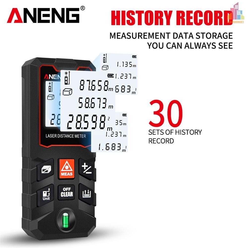 Promotion ANENG 100m Laser Measure LCD Digital Laser Distance Meter ...