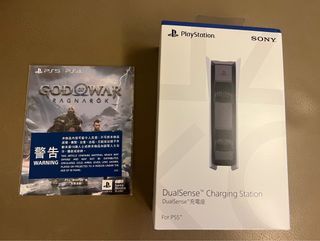 PS5 God of War™ Ragnarök (中英文合版下載版) + DualSense 充電座
