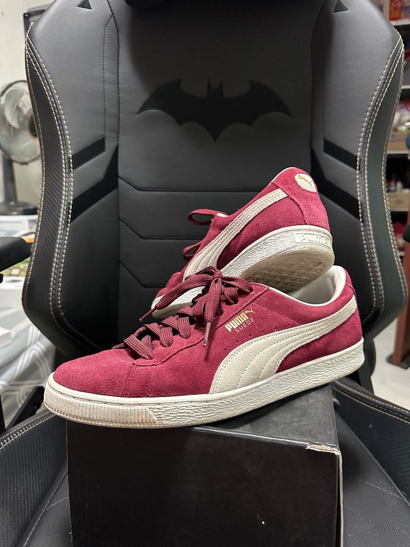 Maroon puma sneakers clearance
