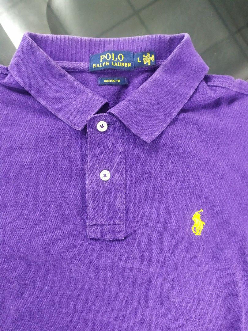 Ralph Lauren Polo Shirt (Category: Tshirts & Polo Shirts ) located in Pasig City. Submitted by omnieves (Listing ID 1197389045, Image 2). Description: Ralph Lauren polo shirt Violet color 9/10 quality Large size (21.5" x 26.5") -price slightly negotiable RFS: decluttering Buyer will shoulder SF..