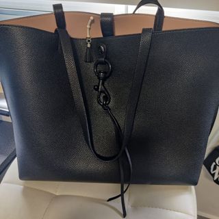 Rebecca+Minkoff+Monroe+Saffiano+Tote+Bag+Purse+Black+Leather for sale  online