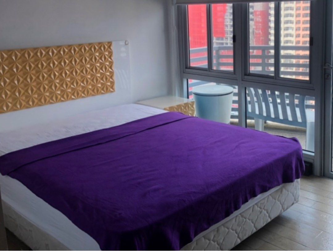 Rush Sale! Queen Size Bed with Headboard + 2 side table, Furniture