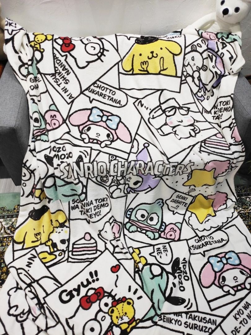 Sanrio Characters Fleece Aircon Blanket My Melody Hello Kitty Little ...