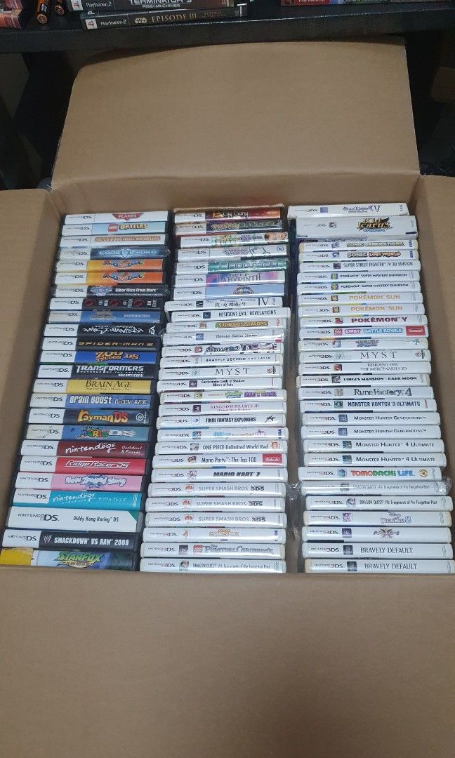 Selling 80 Nintendo 3ds Games (Category: Nintendo) located in Quezon City. Submitted by itemsforadoption (Listing ID 1197496004, Image 1). Description: Rfs: Its 2022! Happy New Year. Now is a time to be joyous and declutter. And I'm doing just that this season. 150 - 3ds Case with no cover art 300 - Lugi's Mansion: Dark Moon *case only 400 - Hannah Montana 400 - Disney Planes 400 - Lego Battles 400 - Brain Boost 500 - Brain Age 500 - Monster Hunt
