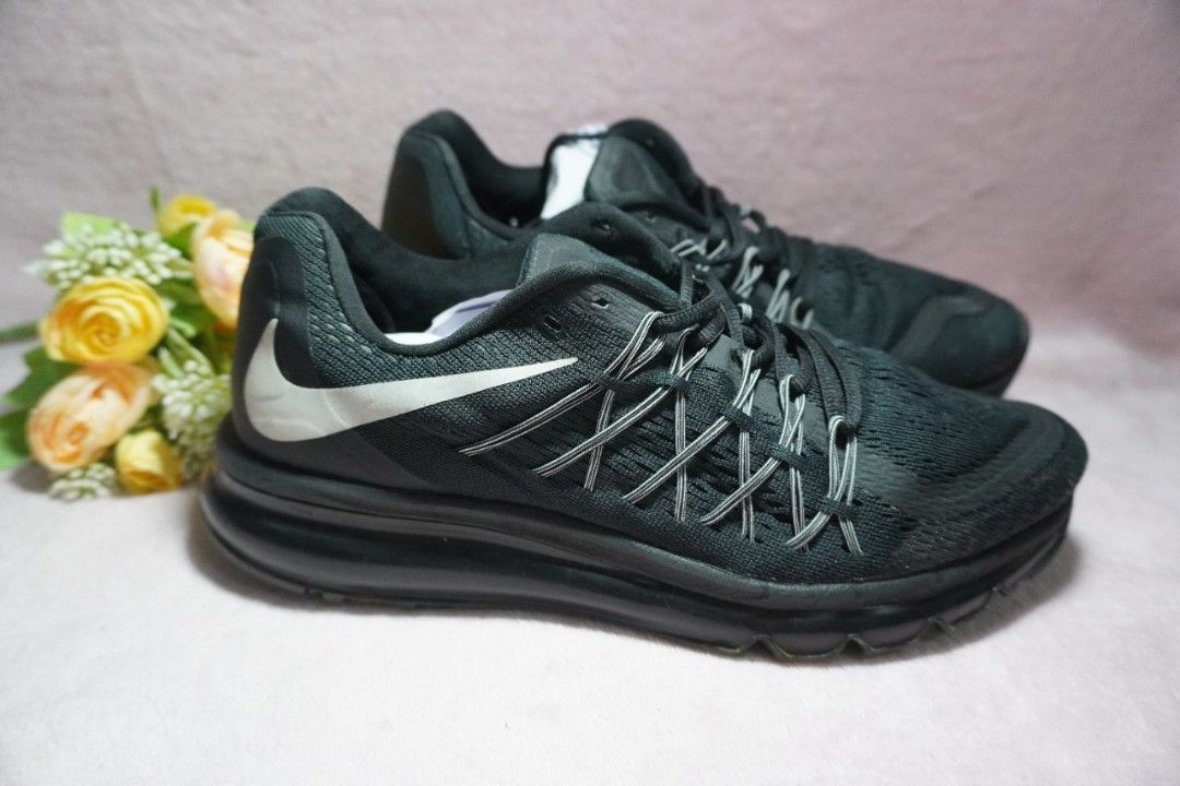 Sepatu Nike Air Max 2015 Black White Size 42 Fesyen Pria Sepatu