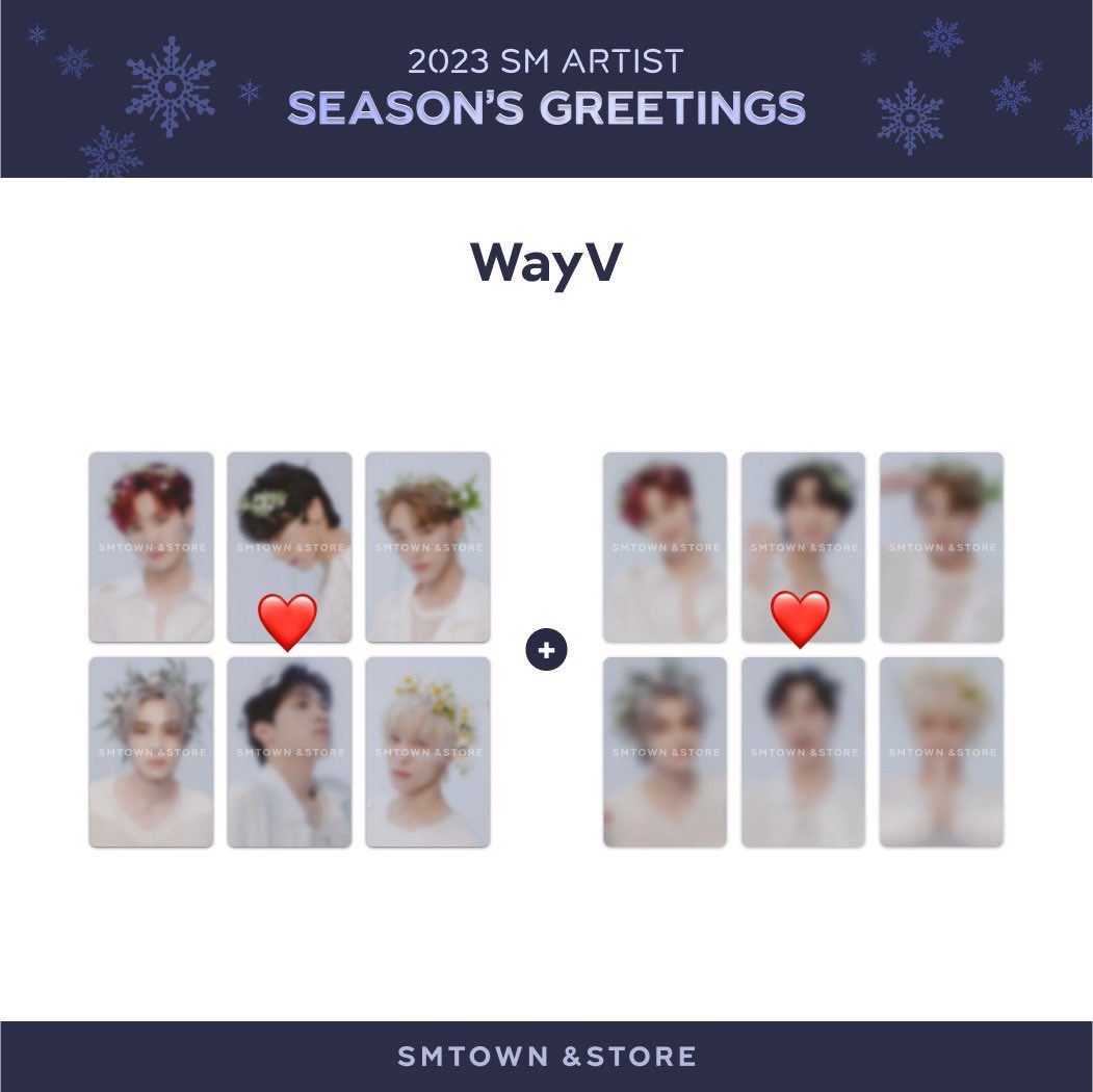 TEN WayV SMTOWN OFFICIAL MD 2023 ARTIST BIRTHDAY CARD + PHOTOCARD SEALED