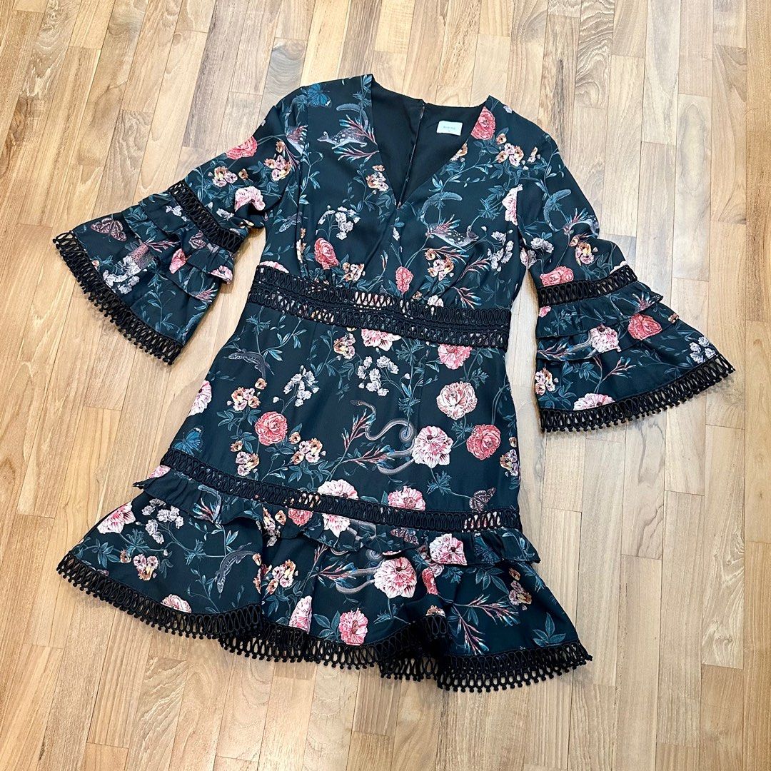CNY sale Sheike forest print dress Women s Fashion Dresses