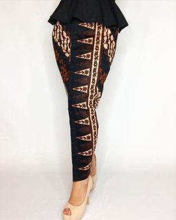 Skirt batik cotton stretch brown
