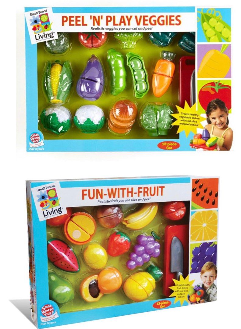 Small world toys fun with fruit peel n play veggies