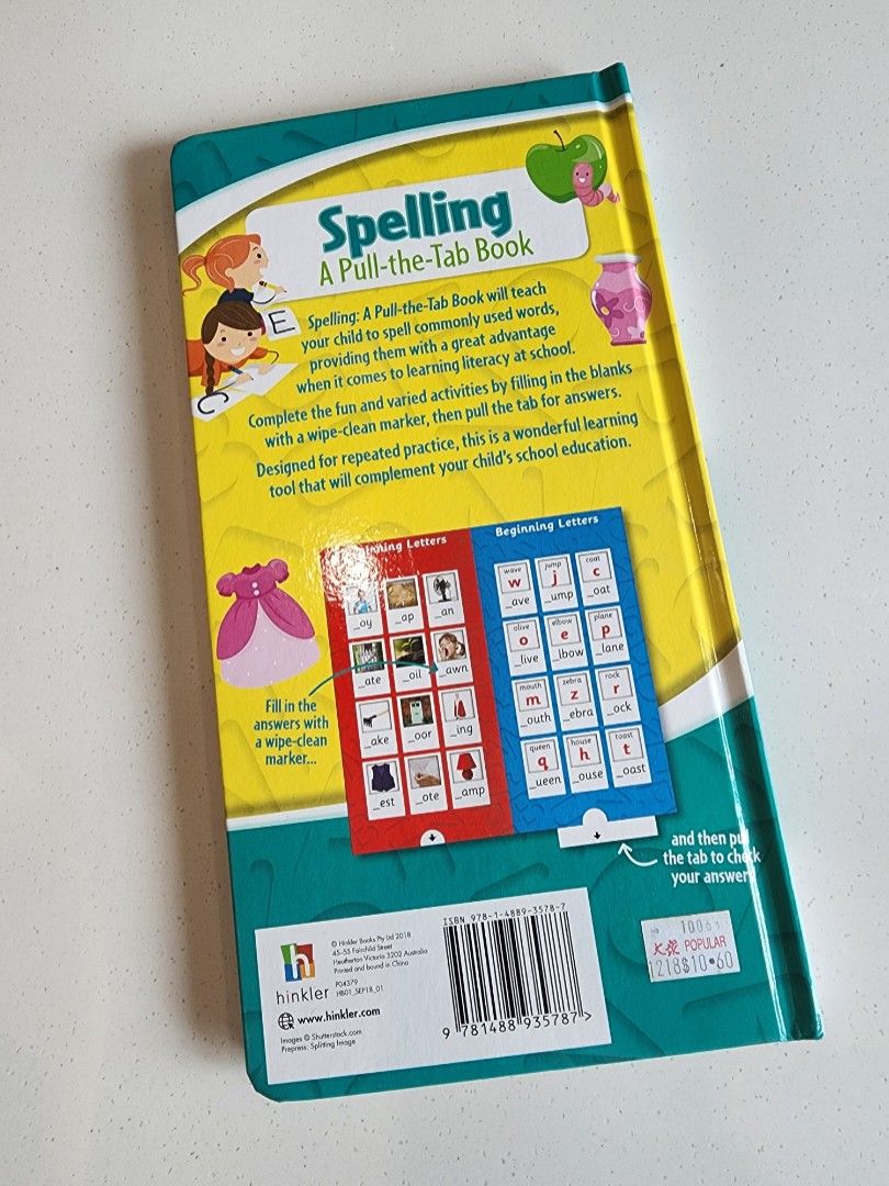 Spelling A Pull-the-Tab Book, Hobbies & Toys, Books & Magazines ...