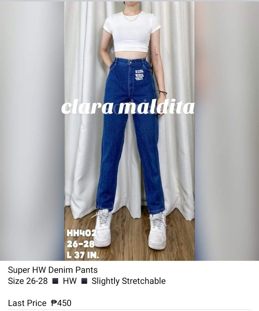 Y.A.S Yasrosie Hw Denim Jeans S. Noos, blauw (medium blue denim), 26W / 32L