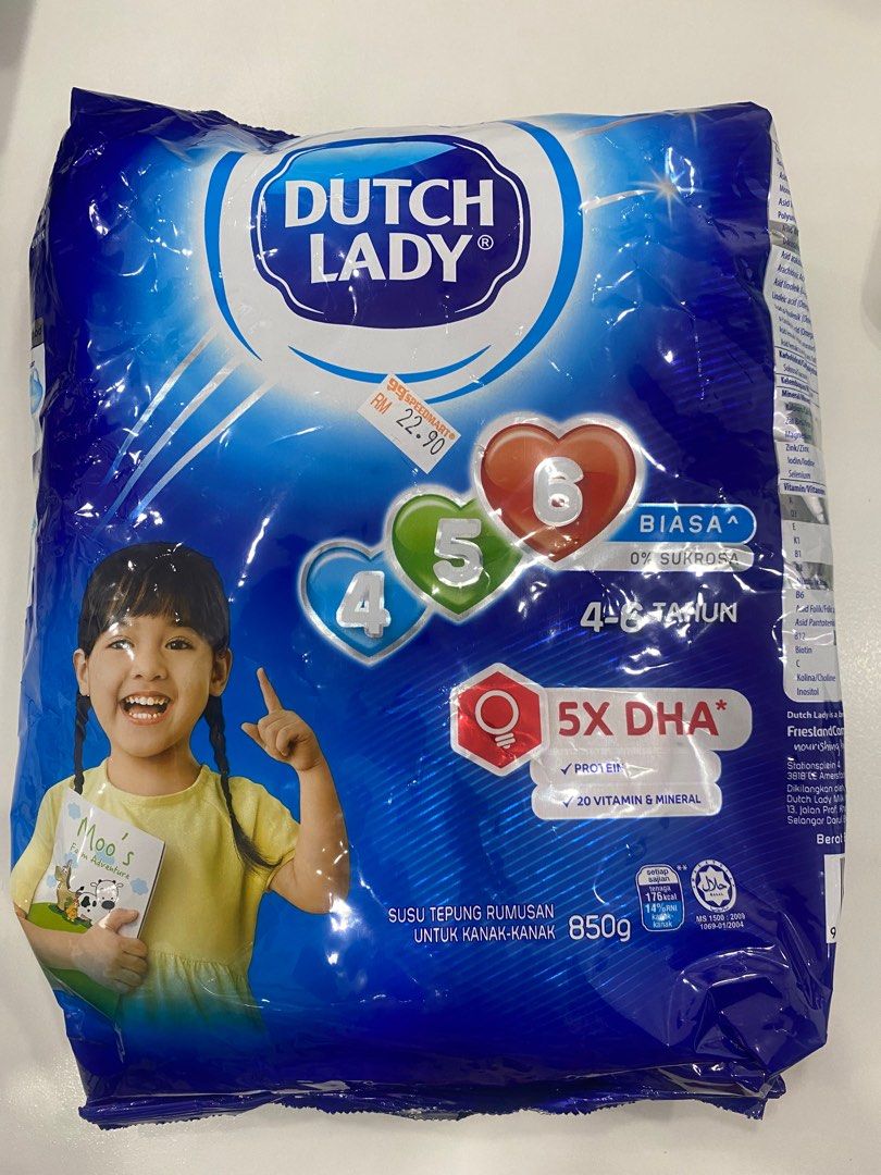 Susu Tepung Dutch Lady Kanak-Kanak 4-6 Tahun 850g, Babies & Kids, Nursing & Feeding