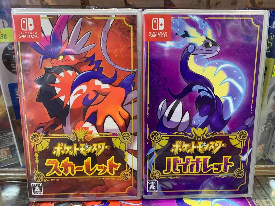 全新switch 日本版遊戲pokemon 朱紫浄遊戲 中日英語 電子遊戲 電子遊戲 Nintendo 任天堂 Carousell