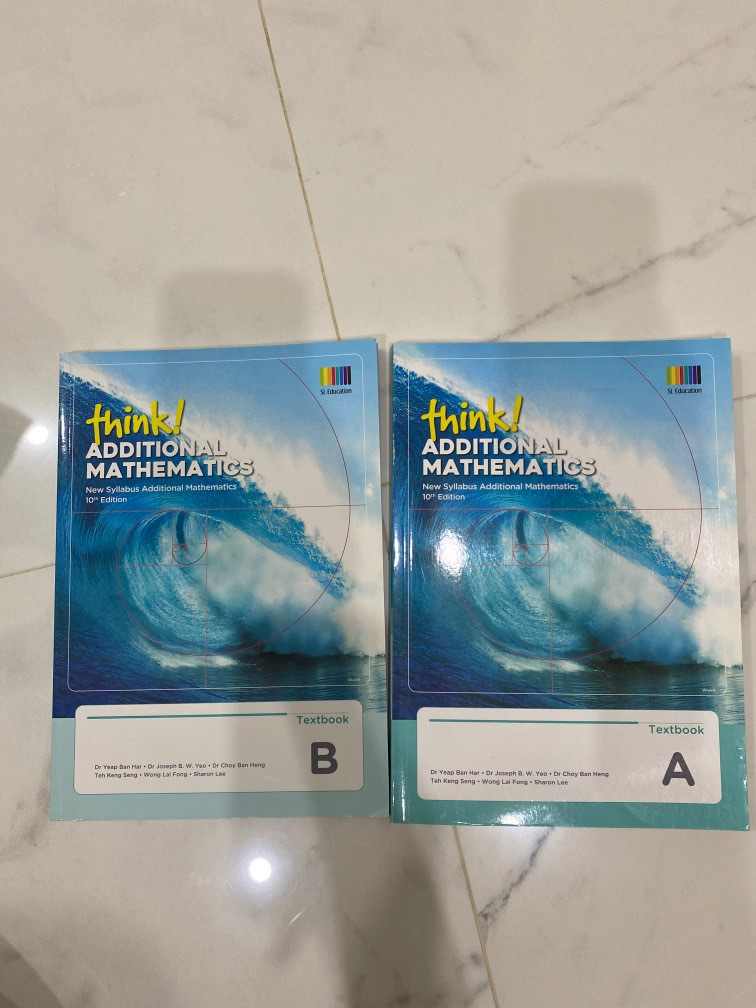 Think additional mathematics textbook a and b hobbies toys books