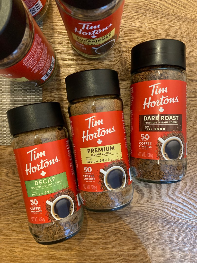 Tim Hortons Instant Coffee, 100g, Food & Drinks, Beverages on Carousell