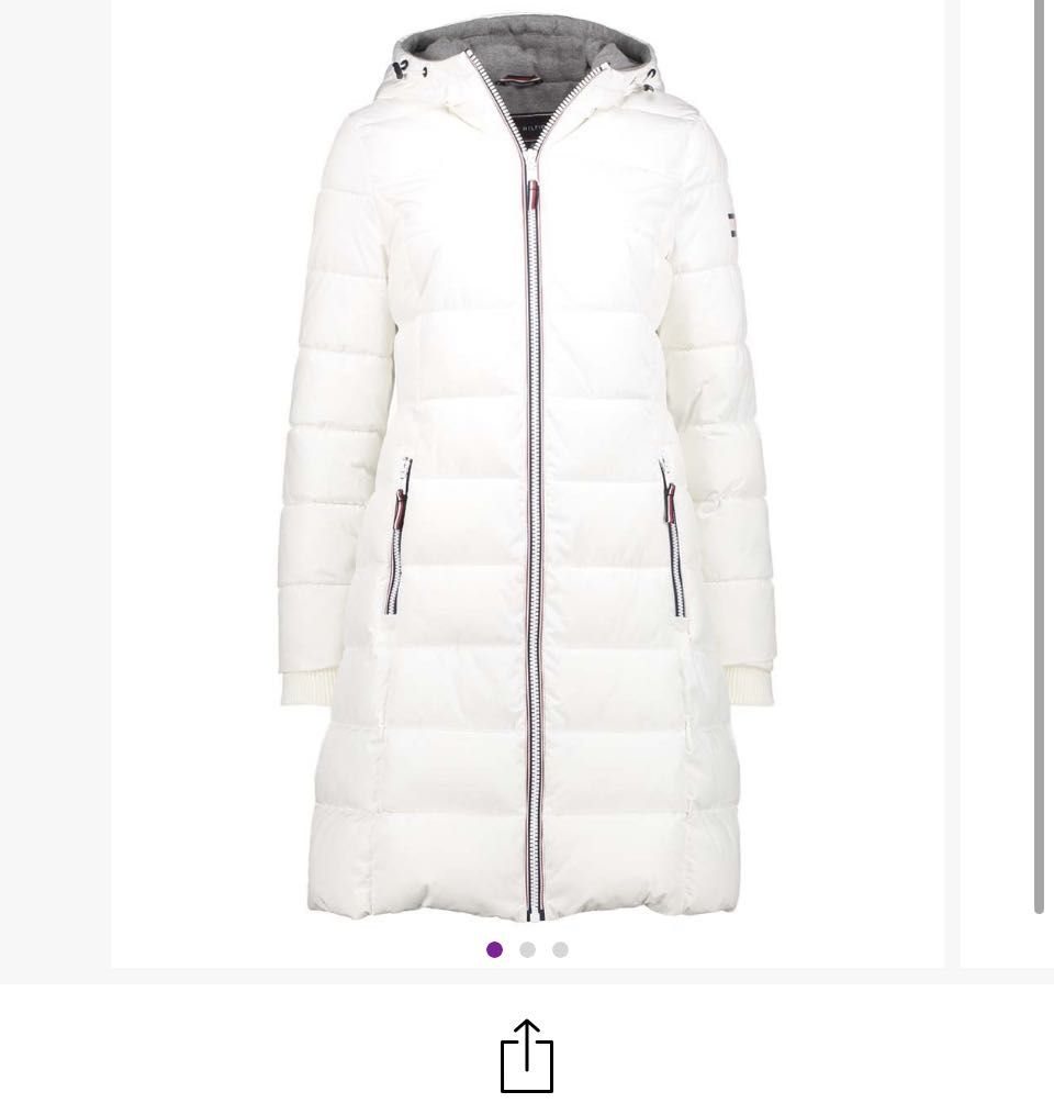 White tommy cheap hilfiger winter jacket