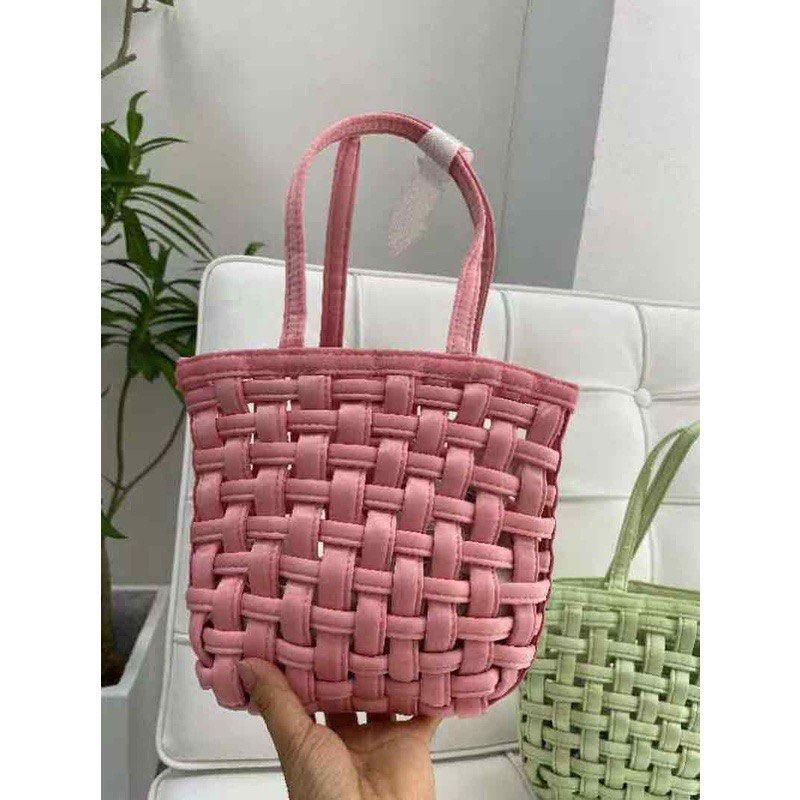 Topshop woven shop bag