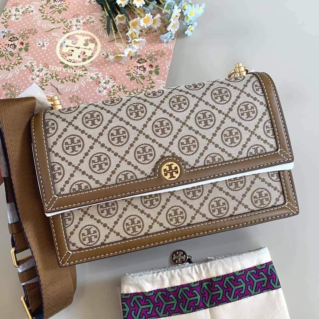 TORY BURCH T MONOGRAM JACQUARD SHOULDER BAG (Category: Luxury Bags & Wallets) located in Cavite. Submitted by LuxbyMarifrance (Listing ID 1197502085, Image 2). Description: 🏷 3,600 only + SF 🛍 TORY BURCH T MONOGRAM JACQUARD SHOULDER BAG 📏 Height: 6.75In / 17Cm Length: 10.75In / 27Cm Depth: 3.25In / 8Cm 📌 with tag, gift receipt, dust bag, paper bag ✨All trademarks, logos and brand names are reserved and property of the original brand owners. #