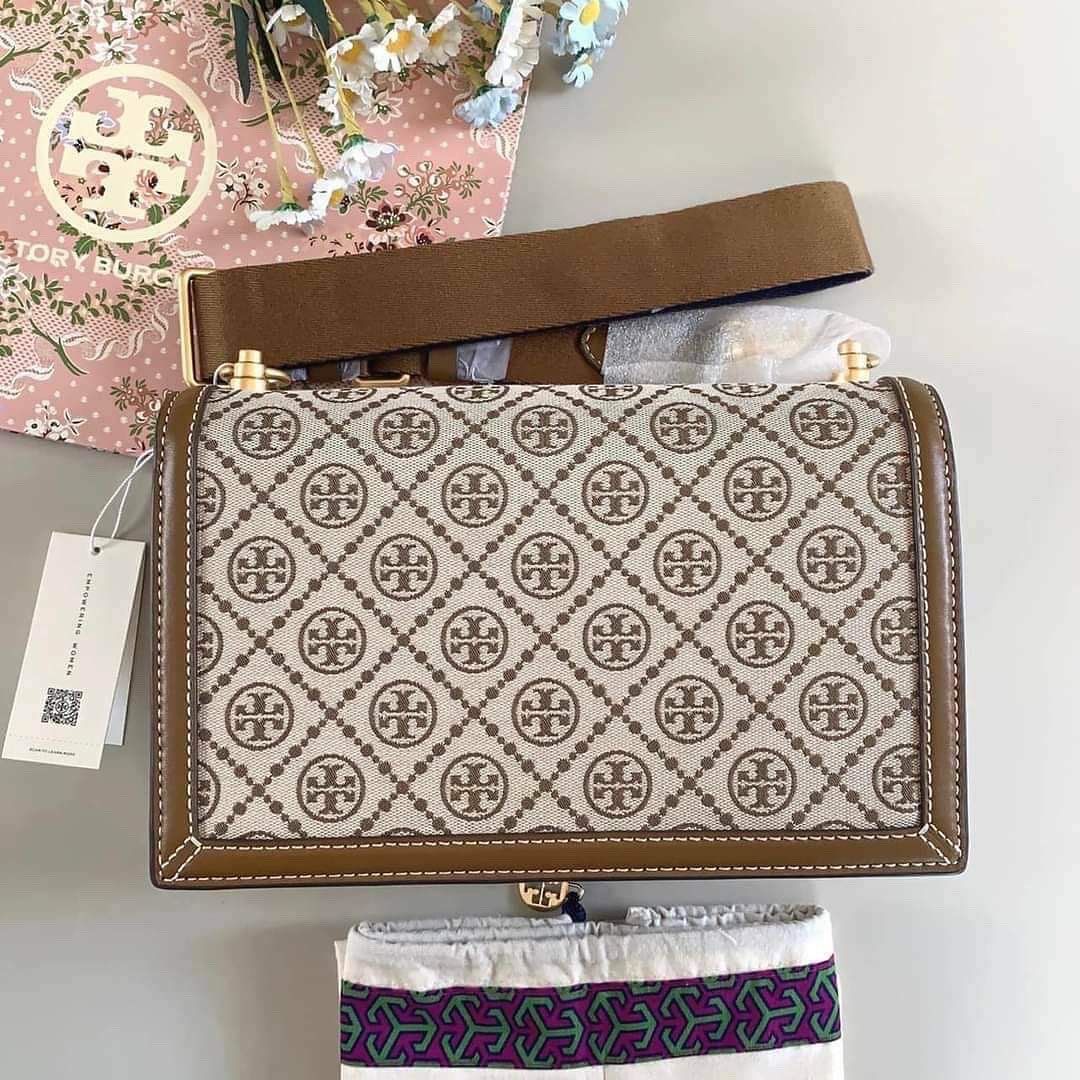 TORY BURCH T MONOGRAM JACQUARD SHOULDER BAG (Category: Luxury Bags & Wallets) located in Cavite. Submitted by LuxbyMarifrance (Listing ID 1197502085, Image 3). Description: 🏷 3,600 only + SF 🛍 TORY BURCH T MONOGRAM JACQUARD SHOULDER BAG 📏 Height: 6.75In / 17Cm Length: 10.75In / 27Cm Depth: 3.25In / 8Cm 📌 with tag, gift receipt, dust bag, paper bag ✨All trademarks, logos and brand names are reserved and property of the original brand owners. #