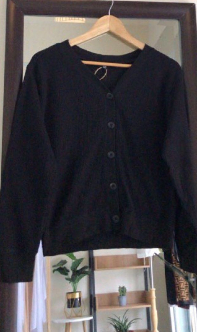 Uniqlo waffle deals cardigan