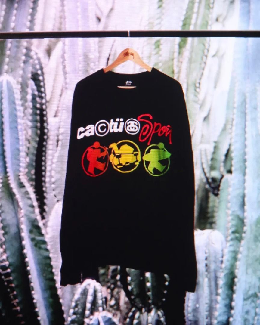 UNIQUE｜全新現貨 STUSSY x CPFM Cactus Plant Flea Market 長TEE 黑色