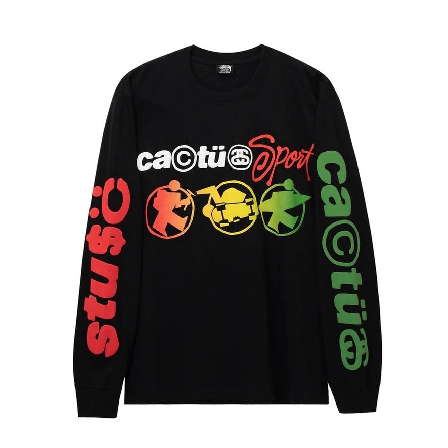 UNIQUE｜全新現貨 STUSSY x CPFM Cactus Plant Flea Market 長TEE 黑色