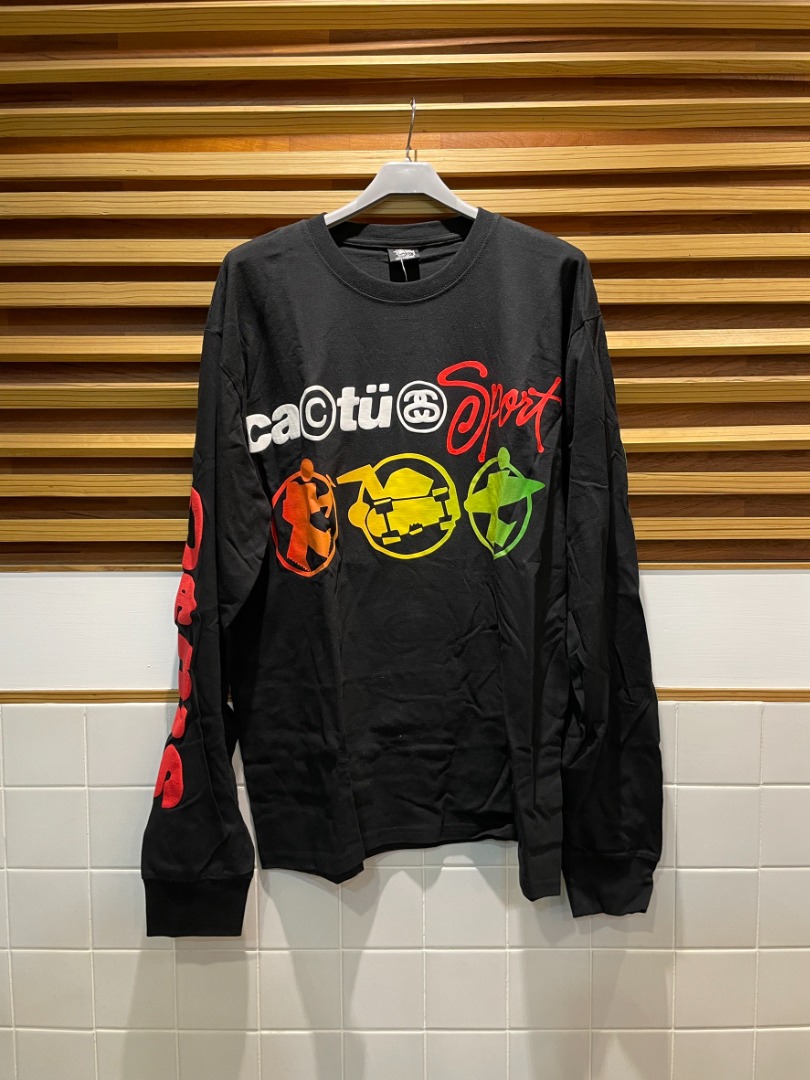 UNIQUE｜全新現貨 STUSSY x CPFM Cactus Plant Flea Market 長TEE 黑色