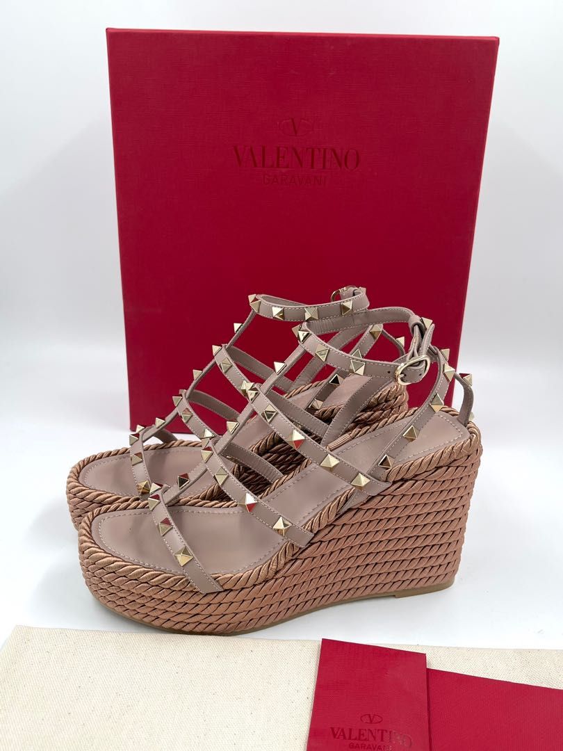 Valentino Purple Wedge Sandals