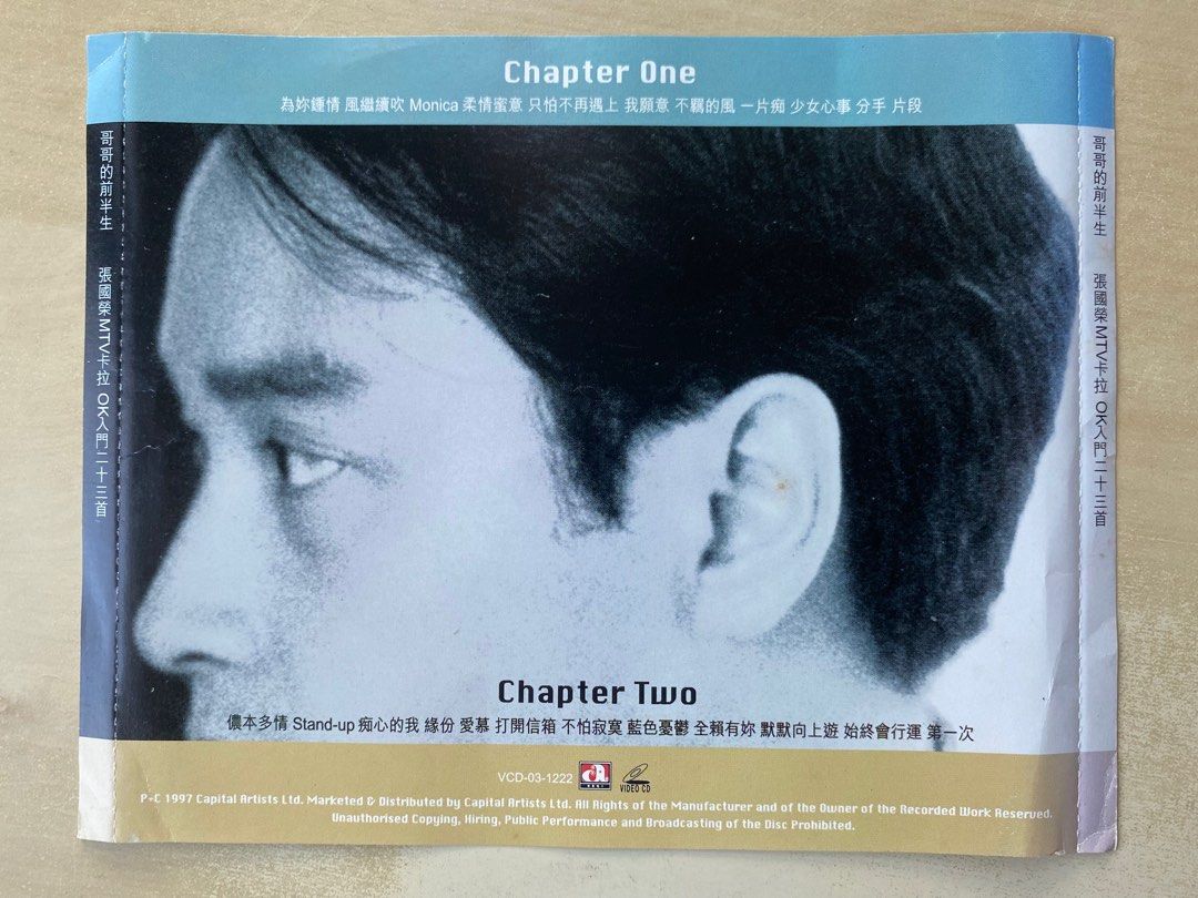 VCD丨哥哥的前半生張國榮MTV卡拉OK入門23首(2VCD) Leslie Cheung
