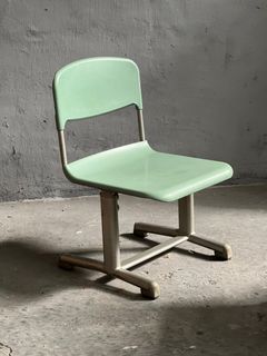 vintage low industrial chair by Houtoku Japan
