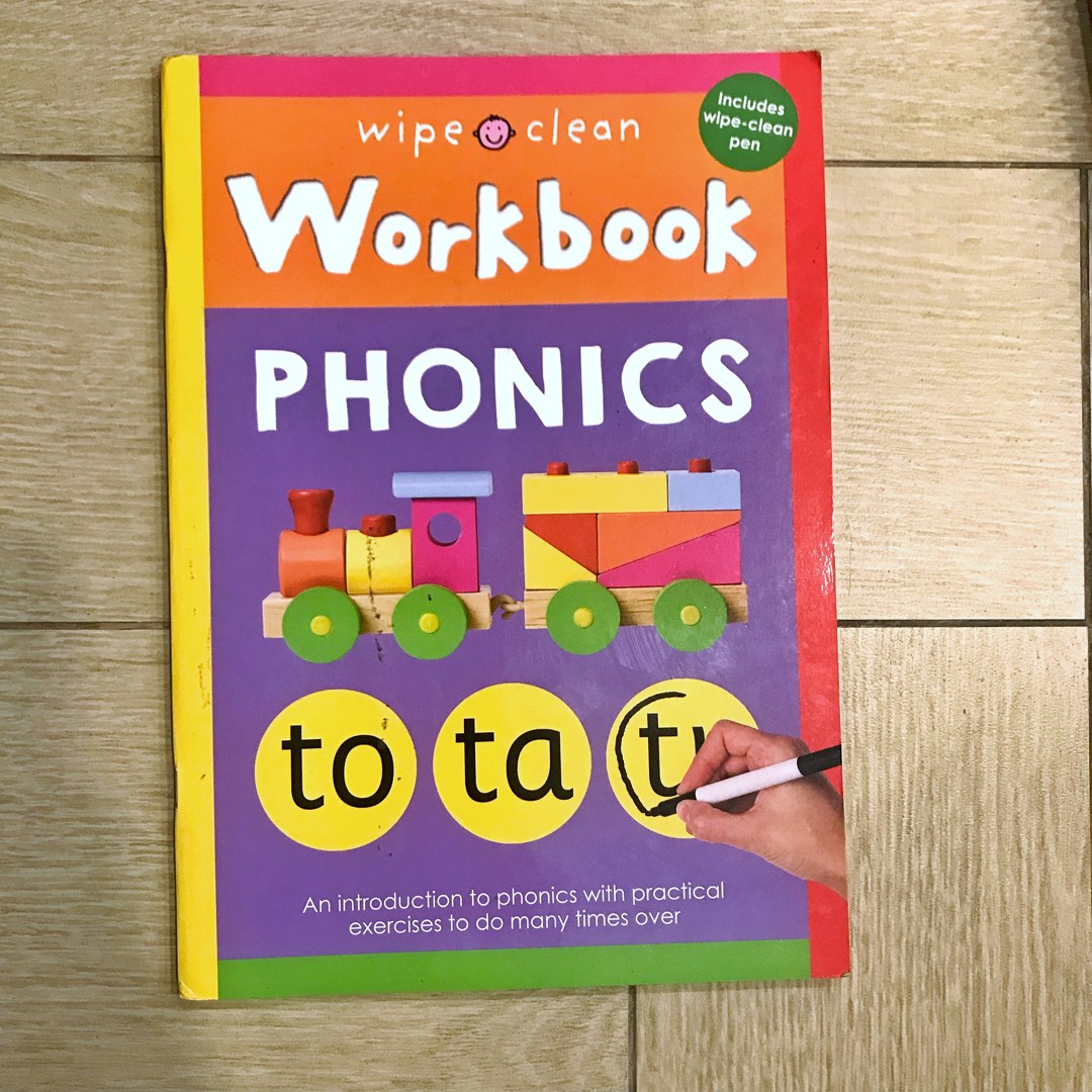 Wipe Clean Phonics Workbook, Hobbies & Toys, Books & Magazines, Children's Books on Carousell