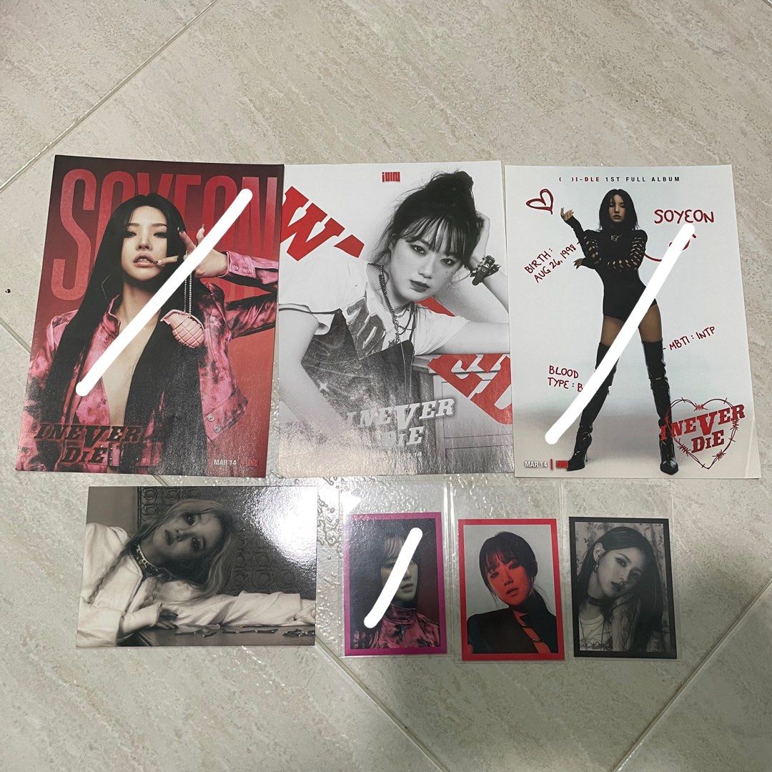 wts gidle i never die inclusions || (g)i-dle miyeon minnie soojin ...