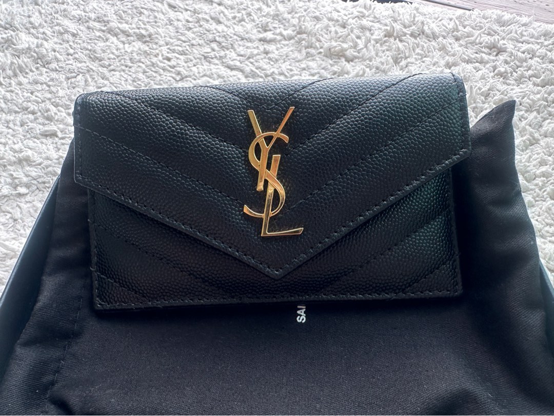YSL Cassandre Card Holder, Luxury, Bags & Wallets on Carousell