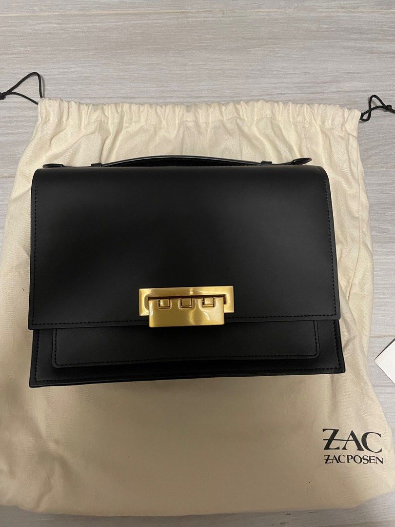 ZAC Zac Posen Earthette Accordion Patent Leather Shoulder Bag