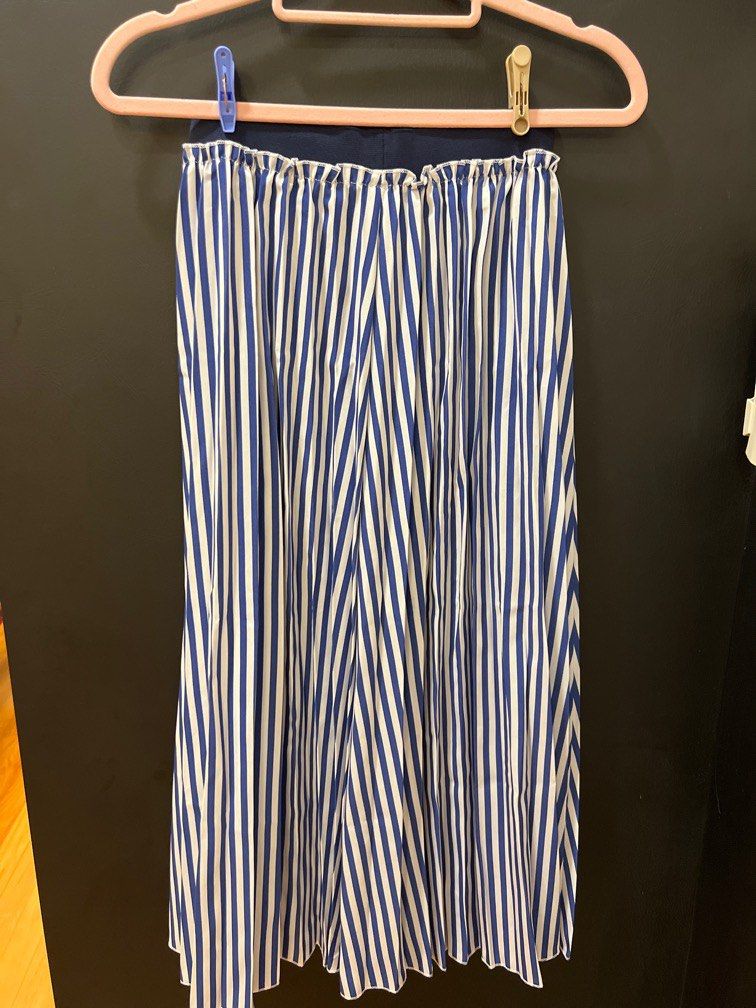 Pleated striped skirt zara new arrivals
