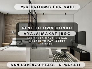 2bedrooms for Sale in Makati 30k Monthly Condo MOVEIN RENT TO OWN SAN LORENZO PLACE AYALA MOA NAIA GREENBELT